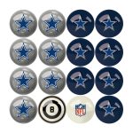 Dallas Cowboys Regulation Billiard Ball Set with Logos and Numbers