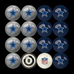 Dallas Cowboys Regulation Billiard Ball Set with Logos and Numbers