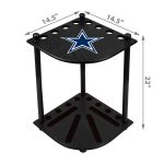 Dallas Cowboys Solid Wood Corner Cue Rack