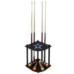 Dallas Cowboys Solid Wood Corner Cue Rack
