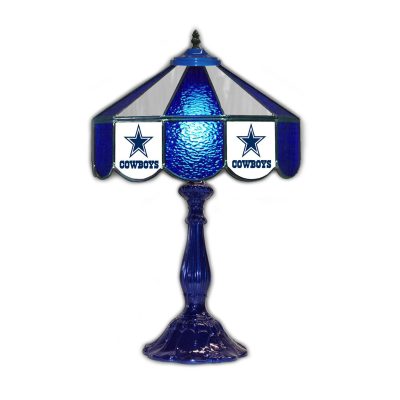 Dallas Cowboys Tiffany Style 21 inch Glass Table Lamp