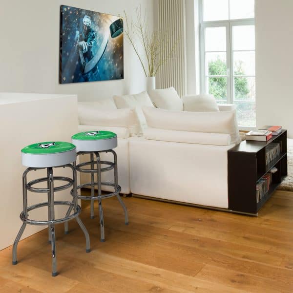 Dallas Stars Chrome Bar Stool 1