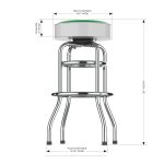 Dallas Stars Chrome Bar Stool 11 Dallas Stars Chrome Bar Stool