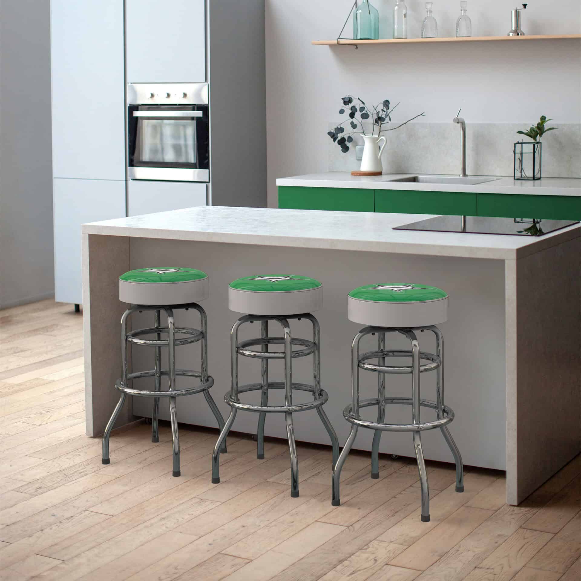 Dallas Stars Chrome Bar Stool 1 Dallas Stars Chrome Bar Stool