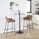 Daniella 30 Contemporary Black and Espresso Barstool (Set of 2) 11 Daniella 30 Contemporary Black and Espresso Barstool (Set of 2)