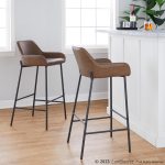 Daniella 30 Contemporary Black and Espresso Barstool (Set of 2) 10 Daniella 30 Contemporary Black and Espresso Barstool (Set of 2)