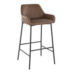 Daniella 30 Contemporary Black and Espresso Barstool (Set of 2) 13 Daniella 30 Contemporary Black and Espresso Barstool (Set of 2)