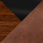 Daniella 30 Walnut and Camel Contemporary Swivel Barstool (Set of 2)
