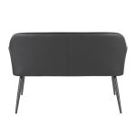 Daniella Black Faux Leather Contemporary High Back Bench 21 Daniella Black Faux Leather Contemporary High Back Bench