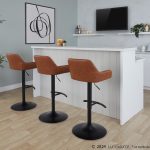 Daniella Black Metal Camel Contemporary Adjustable Swivel Barstool (Set of 2) 10 Daniella Black Metal Camel Contemporary Adjustable Swivel Barstool (Set of 2)