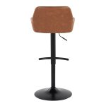 Daniella Black Metal Camel Contemporary Adjustable Swivel Barstool (Set of 2) 16 Daniella Black Metal Camel Contemporary Adjustable Swivel Barstool (Set of 2)