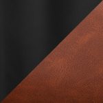 Daniella Black Metal Camel Faux Leather Bar Stools (Set of 2) 18 Daniella Black Metal Camel Faux Leather Bar Stools (Set of 2)