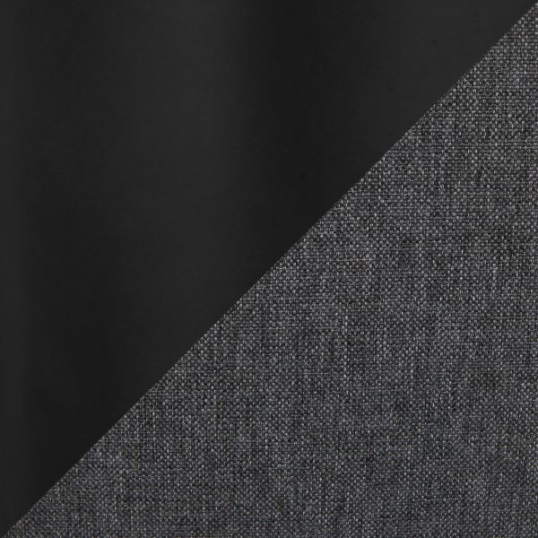 Daniella Black Metal Charcoal Fabric Contemporary Dining Chairs Set of 2 10