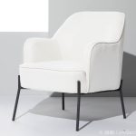 Daniella Black Metal Cream Fabric Contemporary Accent Chair 11 Daniella Black Metal Cream Fabric Contemporary Accent Chair