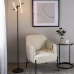 Daniella Black Metal Cream Fabric Contemporary Accent Chair 12 Daniella Black Metal Cream Fabric Contemporary Accent Chair