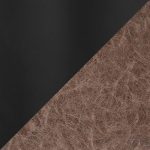 Daniella Black Metal Espresso Faux Leather Contemporary Bench 16 Daniella Black Metal Espresso Faux Leather Contemporary Bench
