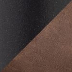 Daniella Black Metal Espresso Faux Leather Contemporary Dining Chairs (Set of 2) 22 Daniella Black Metal Espresso Faux Leather Contemporary Dining Chairs (Set of 2)