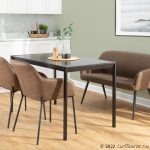 Daniella Black Metal Espresso Faux Leather Contemporary Dining Chairs (Set of 2) 14 Daniella Black Metal Espresso Faux Leather Contemporary Dining Chairs (Set of 2)