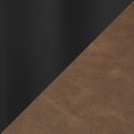 Daniella Black Metal Espresso Faux Leather Counter Stools (Set of 2) 32 Daniella Black Metal Espresso Faux Leather Counter Stools (Set of 2)