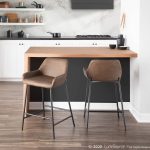 Daniella Black Metal Espresso Faux Leather Counter Stools (Set of 2) 17 Daniella Black Metal Espresso Faux Leather Counter Stools (Set of 2)