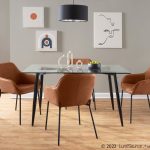 Daniella Black Metal and Camel Contemporary Dining Chairs (Set of 2) 13 Daniella Black Metal and Camel Contemporary Dining Chairs (Set of 2)