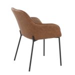 Daniella Black Metal and Camel Contemporary Dining Chairs (Set of 2) 18 Daniella Black Metal and Camel Contemporary Dining Chairs (Set of 2)