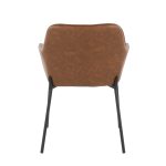 Daniella Black Metal and Camel Contemporary Dining Chairs (Set of 2) 19 Daniella Black Metal and Camel Contemporary Dining Chairs (Set of 2)