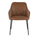 Daniella Black Metal and Camel Contemporary Dining Chairs (Set of 2) 20 Daniella Black Metal and Camel Contemporary Dining Chairs (Set of 2)