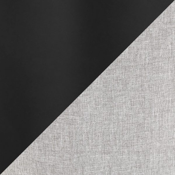 Daniella Black Metal and Grey Fabric Contemporary Dining Chairs Set of 2 12