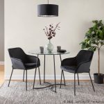 Daniella Black Velvet Contemporary Dining Chairs (Set of 2) 11 Daniella Black Velvet Contemporary Dining Chairs (Set of 2)