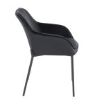 Daniella Black Velvet Contemporary Dining Chairs (Set of 2) 15 Daniella Black Velvet Contemporary Dining Chairs (Set of 2)