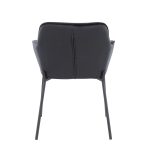 Daniella Black Velvet Contemporary Dining Chairs (Set of 2) 17 Daniella Black Velvet Contemporary Dining Chairs (Set of 2)