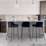 Daniella Black Velvet Industrial Bar Stools (Set of 2) 10 Daniella Black Velvet Industrial Bar Stools (Set of 2)