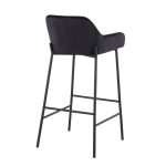 Daniella Black Velvet Industrial Bar Stools (Set of 2) 14 Daniella Black Velvet Industrial Bar Stools (Set of 2)