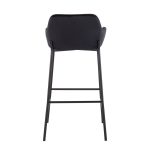 Daniella Black Velvet Industrial Bar Stools (Set of 2) 15 Daniella Black Velvet Industrial Bar Stools (Set of 2)