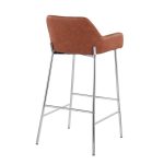 Daniella Chrome and Camel Contemporary Bar Stools (Set of 2) 16 Daniella Chrome and Camel Contemporary Bar Stools (Set of 2)