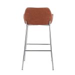 Daniella Chrome and Camel Contemporary Bar Stools (Set of 2) 17 Daniella Chrome and Camel Contemporary Bar Stools (Set of 2)