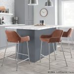 Daniella Chrome and Camel Contemporary Counter Stools (Set of 2) 13 Daniella Chrome and Camel Contemporary Counter Stools (Set of 2)