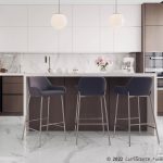 Daniella Chrome and Charcoal Contemporary Bar Stools (Set of 2) 10 Daniella Chrome and Charcoal Contemporary Bar Stools (Set of 2)