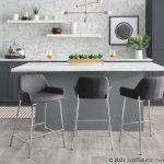Daniella Chrome and Charcoal Contemporary Counter Stools (Set of 2) 13 Daniella Chrome and Charcoal Contemporary Counter Stools (Set of 2)