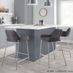 Daniella Chrome and Charcoal Contemporary Counter Stools (Set of 2) 12 Daniella Chrome and Charcoal Contemporary Counter Stools (Set of 2)