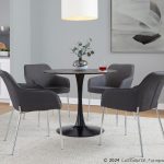 Daniella Chrome and Charcoal Contemporary Dining Chairs (Set of 2) 12 Daniella Chrome and Charcoal Contemporary Dining Chairs (Set of 2)