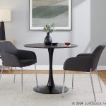 Daniella Chrome and Charcoal Contemporary Dining Chairs (Set of 2) 11 Daniella Chrome and Charcoal Contemporary Dining Chairs (Set of 2)