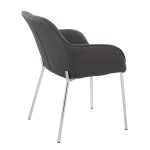 Daniella Chrome and Charcoal Contemporary Dining Chairs (Set of 2) 15 Daniella Chrome and Charcoal Contemporary Dining Chairs (Set of 2)