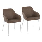 Daniella Chrome and Espresso Contemporary Dining Chairs (Set of 2) 11 Daniella Chrome and Espresso Contemporary Dining Chairs (Set of 2)