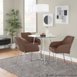 Daniella Chrome and Espresso Contemporary Dining Chairs (Set of 2) 10 Daniella Chrome and Espresso Contemporary Dining Chairs (Set of 2)