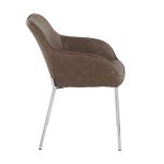 Daniella Chrome and Espresso Contemporary Dining Chairs (Set of 2) 13 Daniella Chrome and Espresso Contemporary Dining Chairs (Set of 2)