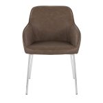Daniella Chrome and Espresso Contemporary Dining Chairs (Set of 2) 16 Daniella Chrome and Espresso Contemporary Dining Chairs (Set of 2)