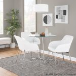 Daniella Chrome and White Contemporary Dining Chairs (Set of 2) 10 Daniella Chrome and White Contemporary Dining Chairs (Set of 2)