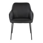 Daniella Contemporary Black Dining Chairs with Faux Leather and Metal Legs by LumiSource (Set of 2) (Set of 2) 18 Daniella Contemporary Black Dining Chairs with Faux Leather and Metal Legs by LumiSource (Set of 2) (Set of 2)